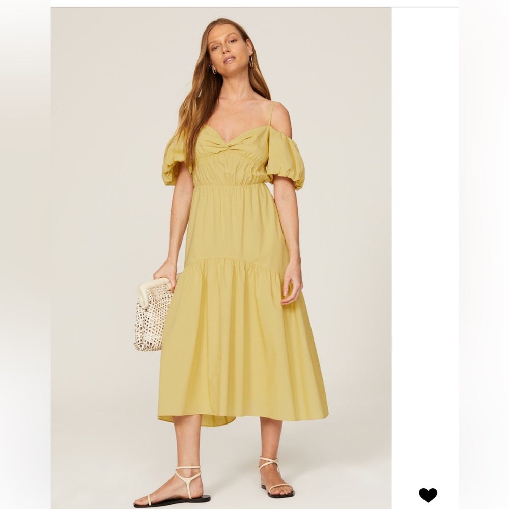 Vince Draper Puff Sleeve Dress size 6 (more of a large)